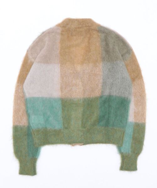 ROBERTO COLLINA（ロベルトコリーナ）の「roberto collina | Vネックカーディガン チェック WOMEN（カーディガン/ボレロ・レディース・グリーン系その他・SMALL）」の2枚目の写真