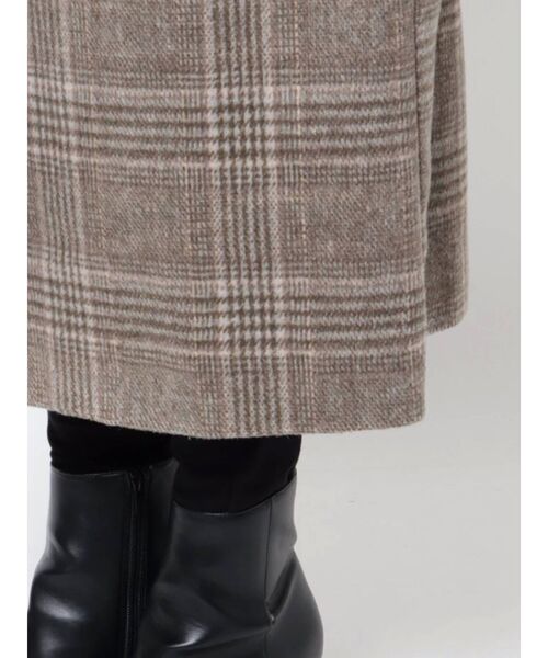 COTORICA（コトリカ）の「ワイドカラーチェックチェスターコート（チェスターコート・レディース・ベージュ/モカ・SMALL/MEDIUM）」の22枚目の写真