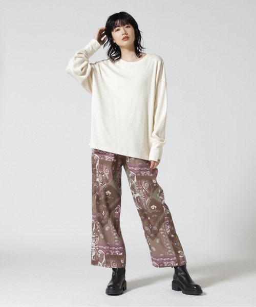 AVIREX(アヴィレックス)の「REPEATING PATTERN PANTS/ リピーティングパターンパンツ(その他パンツ・レディース・チャコール/ブラウン・F)」の10枚目の写真