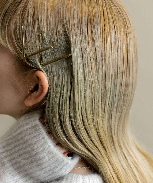 SMELLY（スメリー）の「メタルV2セットピン（ヘアピン・レディース・ゴールド・-）」の7枚目の写真
