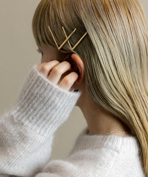SMELLY（スメリー）の「メタルV2セットピン（ヘアピン・レディース・ゴールド・-）」の5枚目の写真