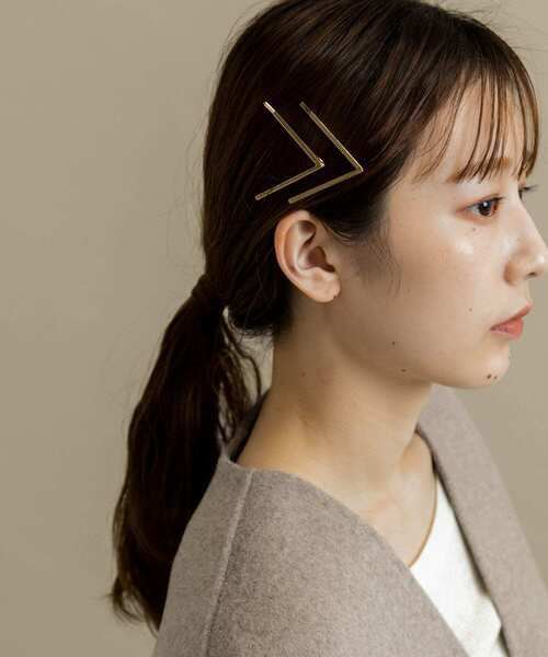 SMELLY（スメリー）の「メタルV2セットピン（ヘアピン・レディース・ゴールド・-）」の3枚目の写真