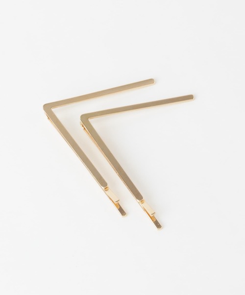 SMELLY（スメリー）の「メタルV2セットピン（ヘアピン・レディース・ゴールド・-）」の2枚目の写真