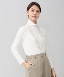 ドライタッチインナー ハイネックカットソー