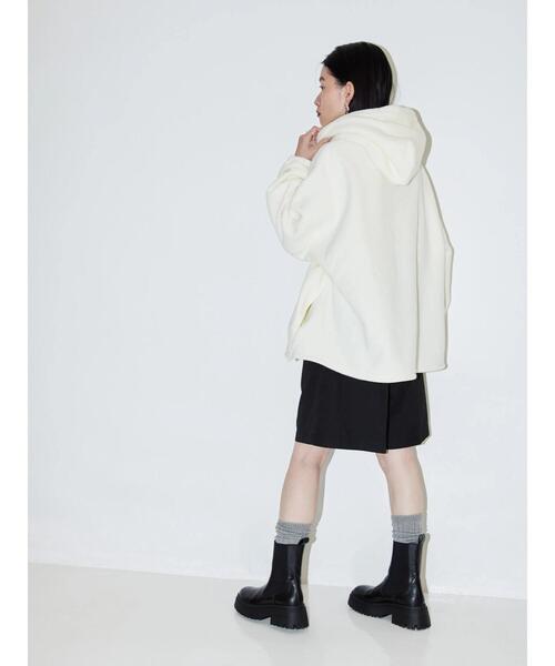 AMERICAN HOLIC（アメリカンホリック）の「フリースドロストフードパーカー（パーカー・レディース・ダークネイビー/アイボリー/ベージュ・L/M）」の18枚目の写真