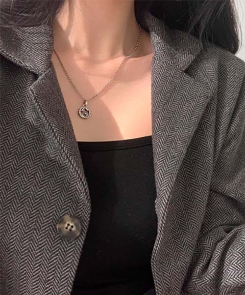 BEIDELLI（ベイデリー）の「[BELLIDE MADE] ヘリンボーンチェックジャケット+スカートセットアップ（セットアップ・レディース・ブラック/ブラウン・FREE）」の12枚目の写真