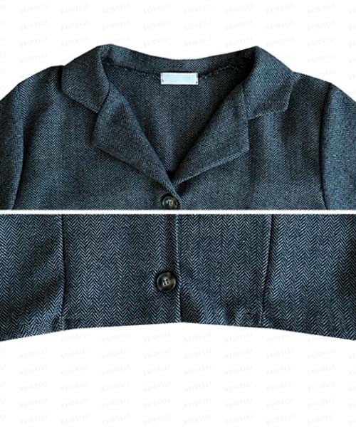 BEIDELLI（ベイデリー）の「[BELLIDE MADE] ヘリンボーンチェックジャケット+スカートセットアップ（セットアップ・レディース・ブラック/ブラウン・FREE）」の11枚目の写真