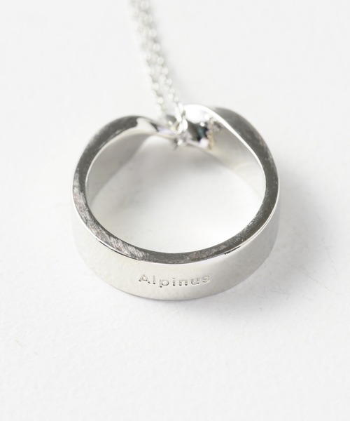 Alpinus（アルピナス）の「ring top silver chain necklace / リングトップシルバーチェーンネックレス（ネックレス・メンズ・シルバー・FREE）」の5枚目の写真