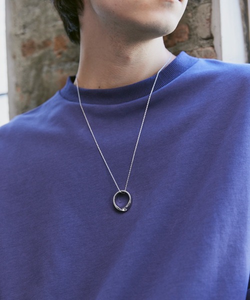 Alpinus（アルピナス）の「ring top silver chain necklace / リングトップシルバーチェーンネックレス（ネックレス・メンズ・シルバー・FREE）」の8枚目の写真