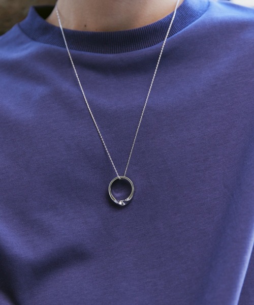 Alpinus（アルピナス）の「ring top silver chain necklace / リングトップシルバーチェーンネックレス（ネックレス・メンズ・シルバー・FREE）」の10枚目の写真