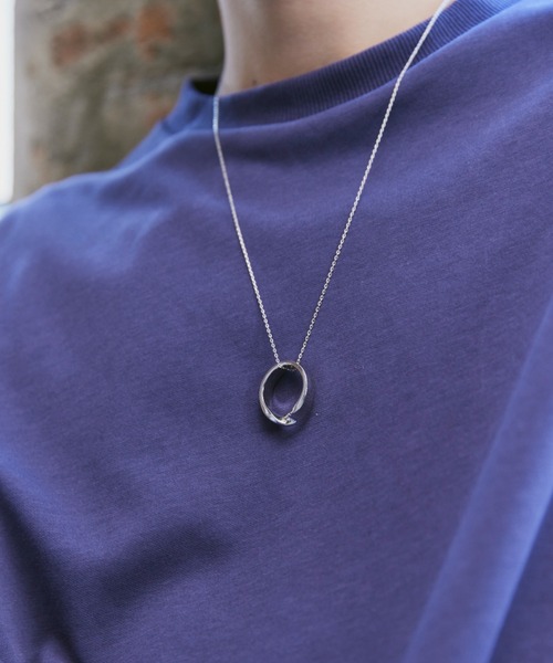 Alpinus（アルピナス）の「ring top silver chain necklace / リングトップシルバーチェーンネックレス（ネックレス・メンズ・シルバー・FREE）」の11枚目の写真