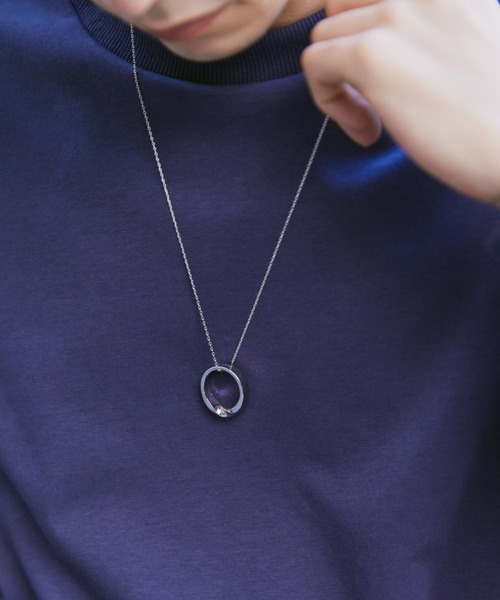 Alpinus（アルピナス）の「ring top silver chain necklace / リングトップシルバーチェーンネックレス（ネックレス・メンズ・シルバー・FREE）」の13枚目の写真
