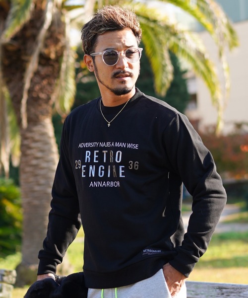 adamsJUGGLER（アダムスジャグラー）の「RTEGアンナーバースウェットプル（スウェット・メンズ・ホワイト/ブラック・S/M/L/XL）」の20枚目の写真
