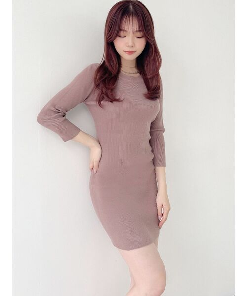 RESEXXY(リゼクシー)の「リブニットハイネックワンピース(ワンピース・レディース・ブラック/モカ/その他1・SMALL/MEDIUM)」の22枚目の写真