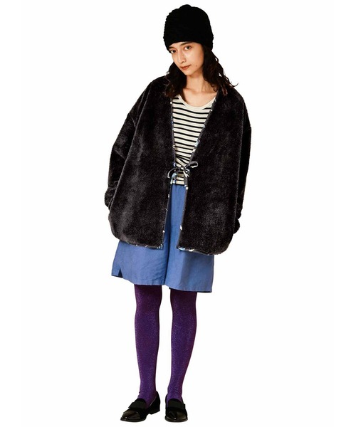 MEDE19F（メデジュウキュウ）の「ＭＥＤＥ１９Ｆ　リバーシブルはんてん（その他ルームウェア・レディース・ブラック系その他・2/1）」の3枚目の写真