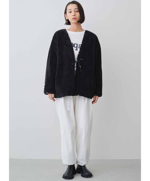 MEDE19F（メデジュウキュウ）の「ＭＥＤＥ１９Ｆ　リバーシブルはんてん（その他ルームウェア・レディース・ブラック系その他・2/1）」の7枚目の写真