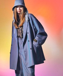 《ユニセックスアイテム》ションヘルピークドラペルプライムオーバーダブルテーラードジャケット【MAISON SPECIAL/メゾンスペシャル】■セットアップ対応■