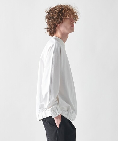 JOSEPH STUDIO（ジョゼフストゥディオ）の「【洗える・ユニセックス】バータックビックスウェット　カットソー（スウェット・メンズ・ホワイト系/ブラック系・SMALL/MEDIUM/LARGE）」の4枚目の写真