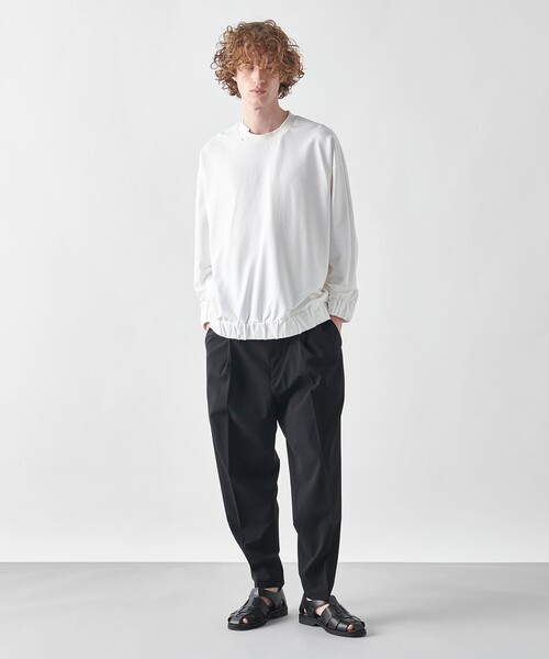 JOSEPH STUDIO（ジョゼフストゥディオ）の「【洗える・ユニセックス】バータックビックスウェット　カットソー（スウェット・メンズ・ホワイト系/ブラック系・SMALL/MEDIUM/LARGE）」の5枚目の写真
