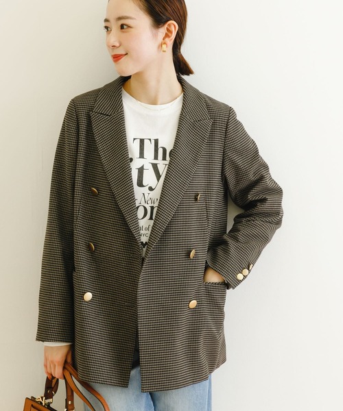 URBAN RESEARCH(アーバンリサーチ)の「ダブルブレストブレザーチェックジャケット(その他アウター・レディース・チェック・36/38)」の11枚目の写真
