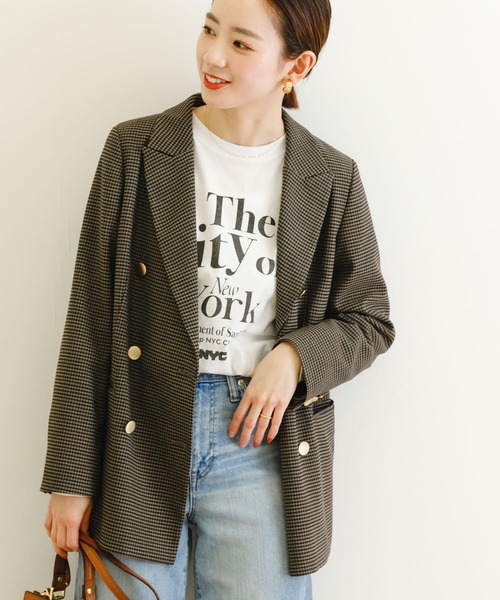 URBAN RESEARCH(アーバンリサーチ)の「ダブルブレストブレザーチェックジャケット(その他アウター・レディース・チェック・36/38)」の9枚目の写真