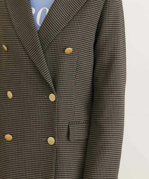 URBAN RESEARCH(アーバンリサーチ)の「ダブルブレストブレザーチェックジャケット(その他アウター・レディース・チェック・36/38)」の3枚目の写真