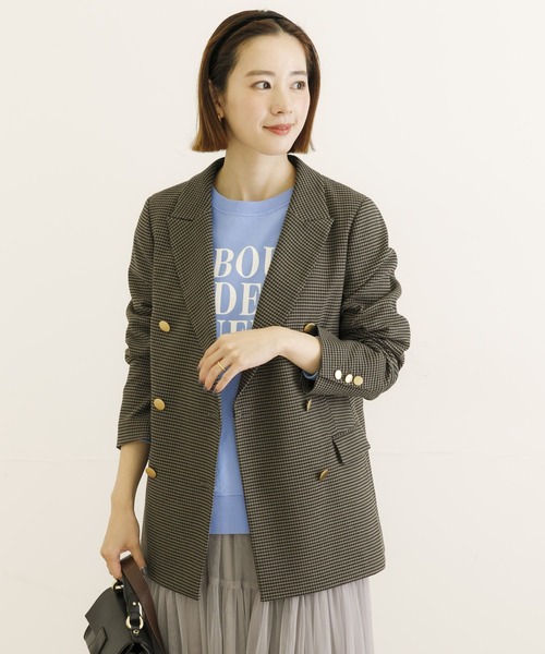 URBAN RESEARCH(アーバンリサーチ)の「ダブルブレストブレザーチェックジャケット(その他アウター・レディース・チェック・36/38)」の6枚目の写真