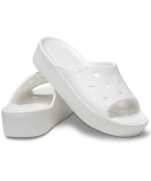 crocs(クロックス)の「クロックス クラシック プラットフォーム スライド サンダル / crocs Classic Platform Slide(サンダル・レディース・ブラック/ホワイト/ベージュ/グリーン系その他/ピンク/ライトブルー・24cm/25cm/23cm/22cm/21cm/26cm)」の20枚目の写真