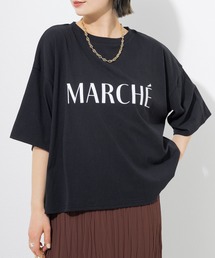 LAVEANGE | ボリュームスリーブフロッキーロゴTシャツ(Tシャツ/カットソー)