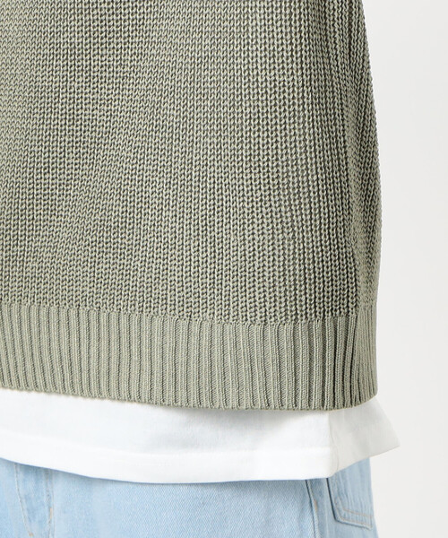 Purple&Yellow（パープルアンドイエロー）の「【セットアイテム】ニットベスト＆Ｔシャツ（ベスト・メンズ・スモークピンク/ライトグリーン・LARGE/MEDIUM/SMALL）」の7枚目の写真