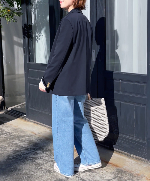 Spick & Span(スピックアンドスパン)の「ドライツイルダブルブレストジャケット(テーラードジャケット・レディース・ネイビー・34/38/36)」の10枚目の写真