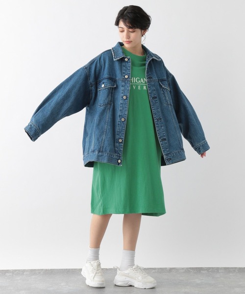 DISCUS(ディスカス)の「DISCUSカレッジプリントワンピース(ワンピース・レディース・ホワイト/ブルー/グリーン・FREE)」の11枚目の写真