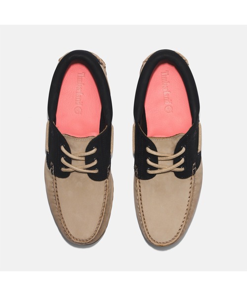 Timberland(ティンバーランド)の「メンズ スリーアイ(3eye) ラグ ハンドソーン ボートシューズ(モカシン/デッキシューズ・メンズ・ライトブラウン・25.0cm/25.5cm/26.0cm/26.5cm/27.0cm/27.5cm/28.0cm/28.5cm/29.0cm)」の4枚目の写真