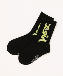 ミルズロゴクルーソックス【日本製】