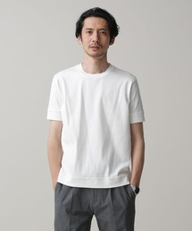 NANO universe | LB.03/｢FORMAL JERSEY｣クルーネックカットソー半袖(Tシャツ/カットソー)