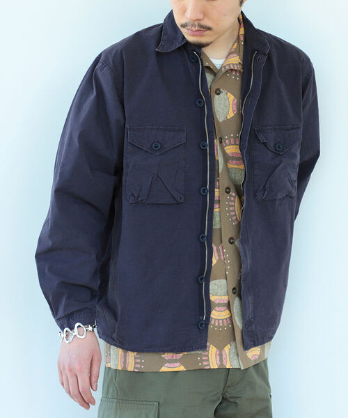 NECESSARY or UNNECESSARY(ネセサリーオアアンネセサリー)の「NECESSARY or UNNECESSARY / WATCH POCKET(ブルゾン・メンズ・オリーブ/ネイビー・LARGE/MEDIUM)」の19枚目の写真