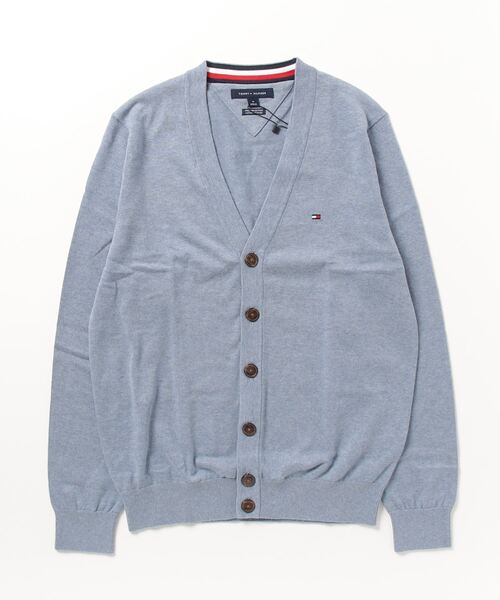 TOMMY HILFIGER（トミーヒルフィガー）の「TOMMY HILFIGER / SIGNATURE CARDIGAN コットン カーディガン（カーディガン/ボレロ・メンズ・ベージュ/ネイビー/ブラック/サックスブルー・MEDIUM/LARGE/X-LARGE）」の10枚目の写真