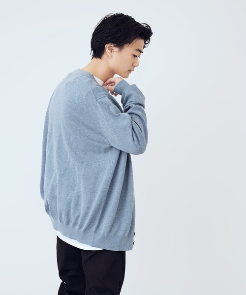 TOMMY HILFIGER（トミーヒルフィガー）の「TOMMY HILFIGER / SIGNATURE CARDIGAN コットン カーディガン（カーディガン/ボレロ・メンズ・ベージュ/ネイビー/ブラック/サックスブルー・MEDIUM/LARGE/X-LARGE）」の13枚目の写真