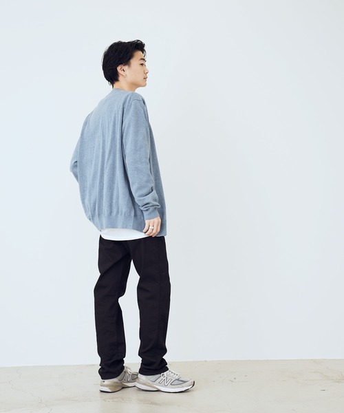 TOMMY HILFIGER（トミーヒルフィガー）の「TOMMY HILFIGER / SIGNATURE CARDIGAN コットン カーディガン（カーディガン/ボレロ・メンズ・ベージュ/ネイビー/ブラック/サックスブルー・MEDIUM/LARGE/X-LARGE）」の7枚目の写真