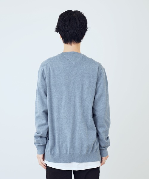 TOMMY HILFIGER（トミーヒルフィガー）の「TOMMY HILFIGER / SIGNATURE CARDIGAN コットン カーディガン（カーディガン/ボレロ・メンズ・ベージュ/ネイビー/ブラック/サックスブルー・MEDIUM/LARGE/X-LARGE）」の12枚目の写真