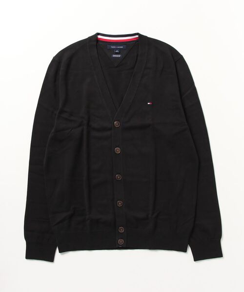 TOMMY HILFIGER（トミーヒルフィガー）の「TOMMY HILFIGER / SIGNATURE CARDIGAN コットン カーディガン（カーディガン/ボレロ・メンズ・ベージュ/ネイビー/ブラック/サックスブルー・MEDIUM/LARGE/X-LARGE）」の14枚目の写真