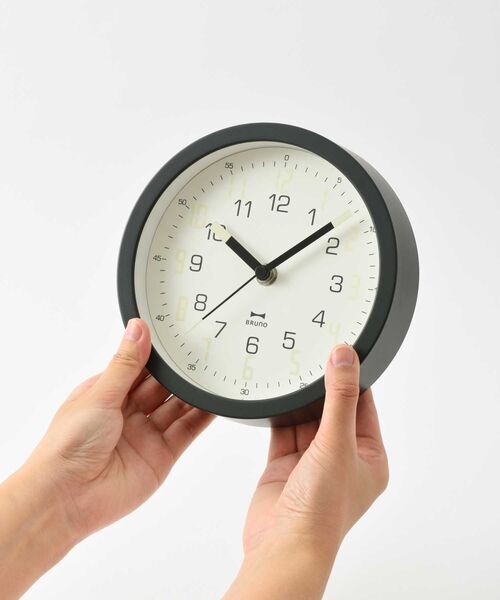 BRUNO（ブルーノ）の「蓄光7セグクロック（置時計・レディース・ダークグレー・ﾌﾘ-）」の4枚目の写真