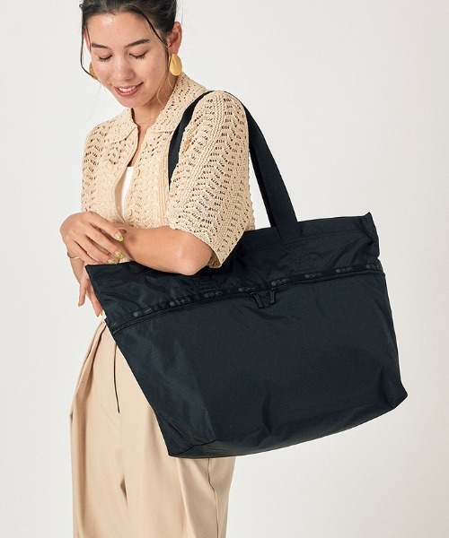 CARLIN ZIP TOP TOTE BAG リサイクルドブラックJP（トートバッグ
