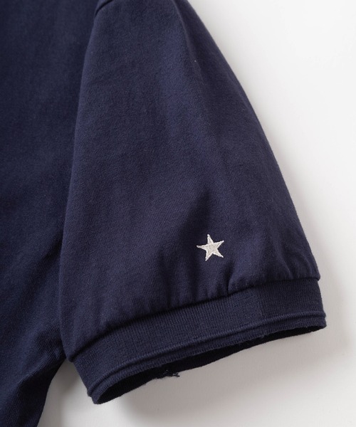 CONVERSE(コンバース)の「【CONVERSE/コンバース】ワイドシルエット ブランドロゴ刺繍 リブデザイン ショート丈 半袖Tシャツ/ワンポイント/ピスネーム(Tシャツ/カットソー・レディース・ブラック/ネイビー/ホワイト・M/L)」の5枚目の写真