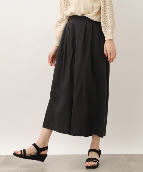 grove（グローブ）の「◆ナチュラル美人!ヨーロピアンリネン混フレアスカートパンツ（その他パンツ・レディース・ブラック/ライトベージュ/ブルー/イエロー・02/03/01/05/04）」の10枚目の写真