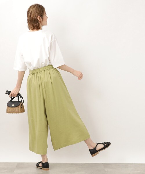 grove（グローブ）の「◆ナチュラル美人!ヨーロピアンリネン混フレアスカートパンツ（その他パンツ・レディース・ブラック/ライトベージュ/ブルー/イエロー・02/03/01/05/04）」の16枚目の写真