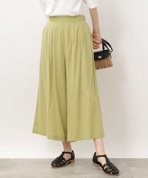 grove（グローブ）の「◆ナチュラル美人!ヨーロピアンリネン混フレアスカートパンツ（その他パンツ・レディース・ブラック/ライトベージュ/ブルー/イエロー・02/03/01/05/04）」の17枚目の写真