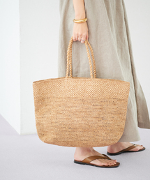 plage（プラージュ）の「RAFFIA LECTANGLE BASKET バッグ（トート