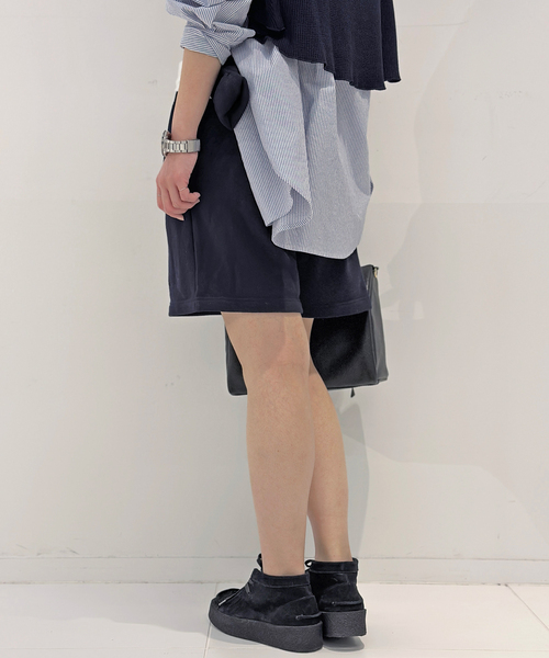 AMERICANA（アメリカーナ）の「【AMERICANA/アメリカーナ】別注スウェットショートパンツ（スウェットパンツ・レディース・ネイビー/アイボリー・36/38）」の13枚目の写真