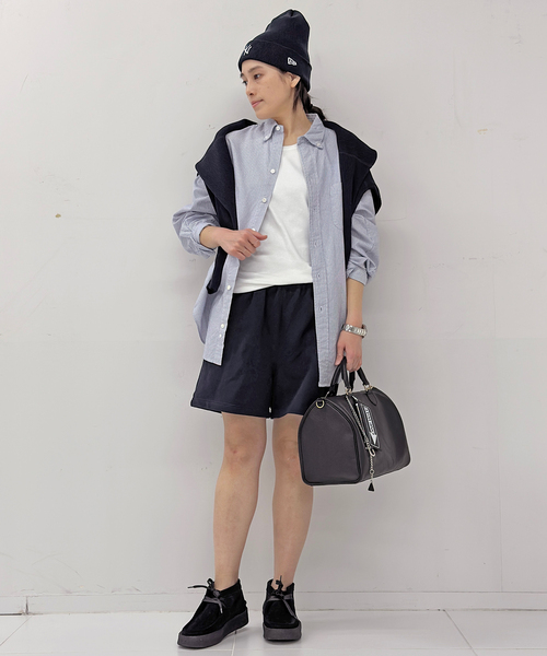 AMERICANA（アメリカーナ）の「【AMERICANA/アメリカーナ】別注スウェットショートパンツ（スウェットパンツ・レディース・ネイビー/アイボリー・36/38）」の14枚目の写真